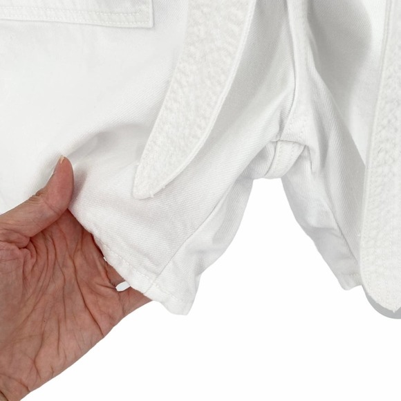 Joe's Jeans Womens Alexa Shortall Romper Talc White Size Small Cotton Denim - Picture 8 of 11